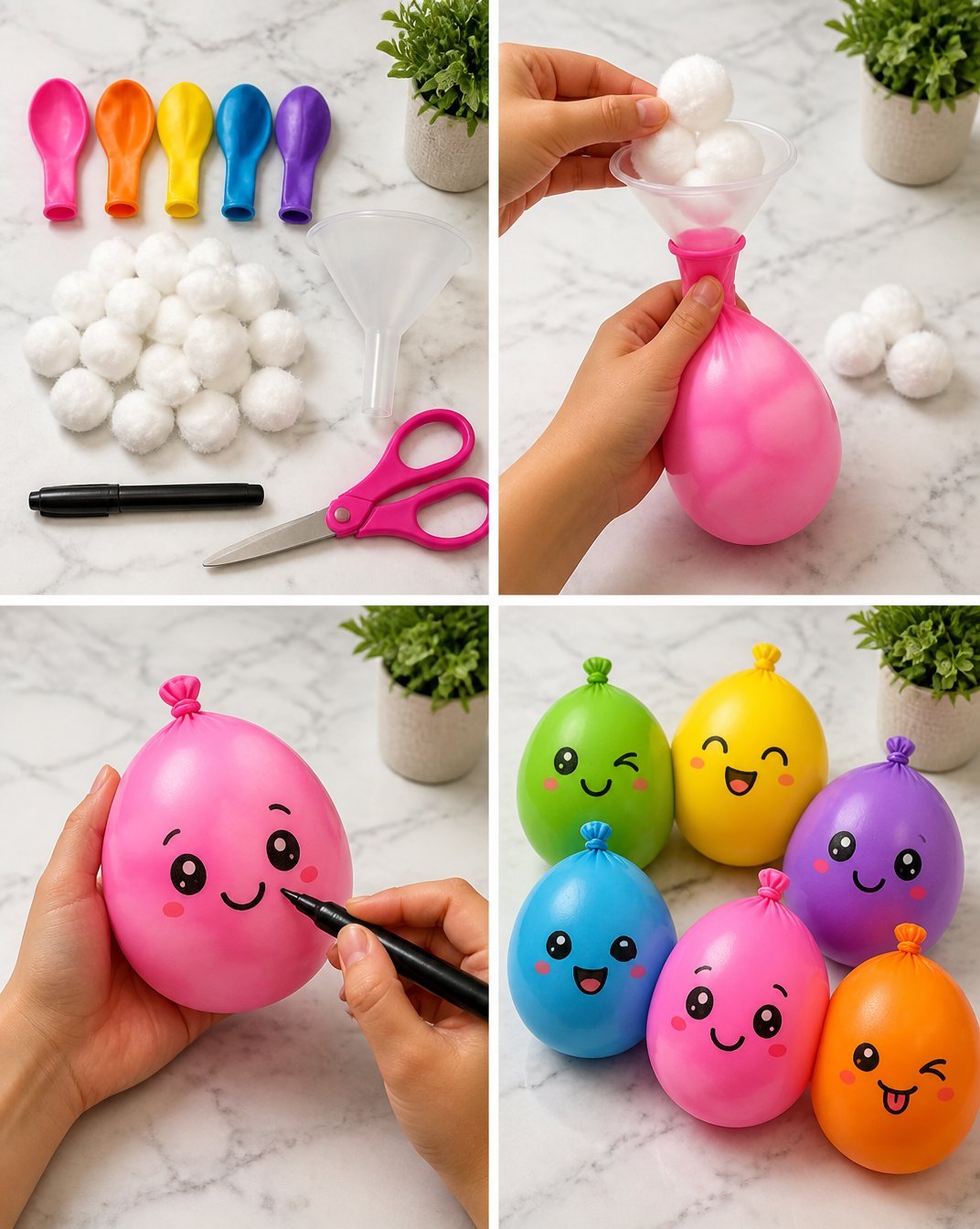 Cute Cotton Ball Squishies