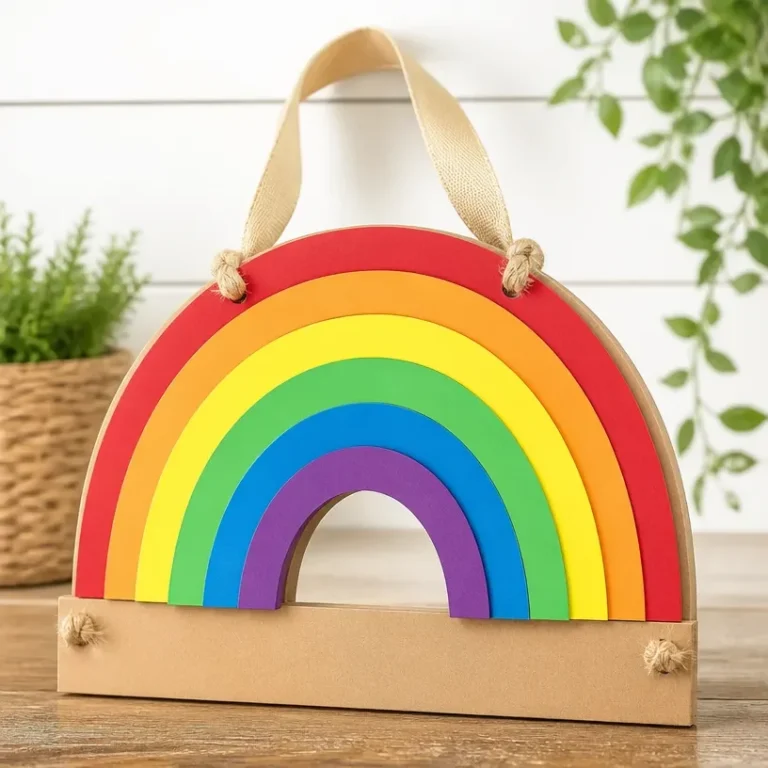 First Day of School Rainbow Teacher Door Hanger for classroom decoration