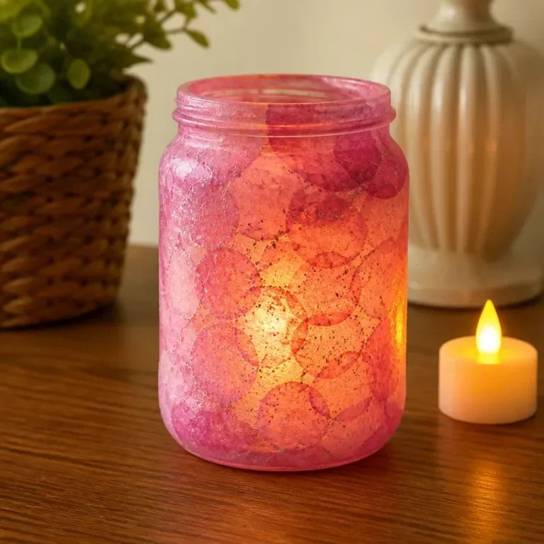 Glowing room lantern providing quick and easy lighting for enhanced ambiance.
