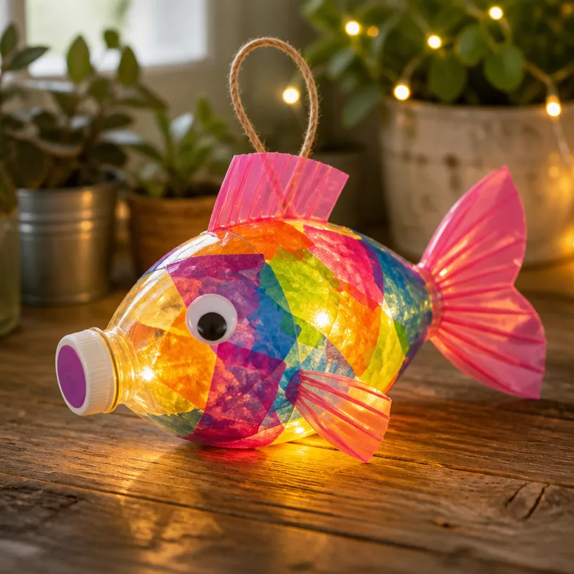 Kids' DIY Glow-in-the-Dark Fish Craft